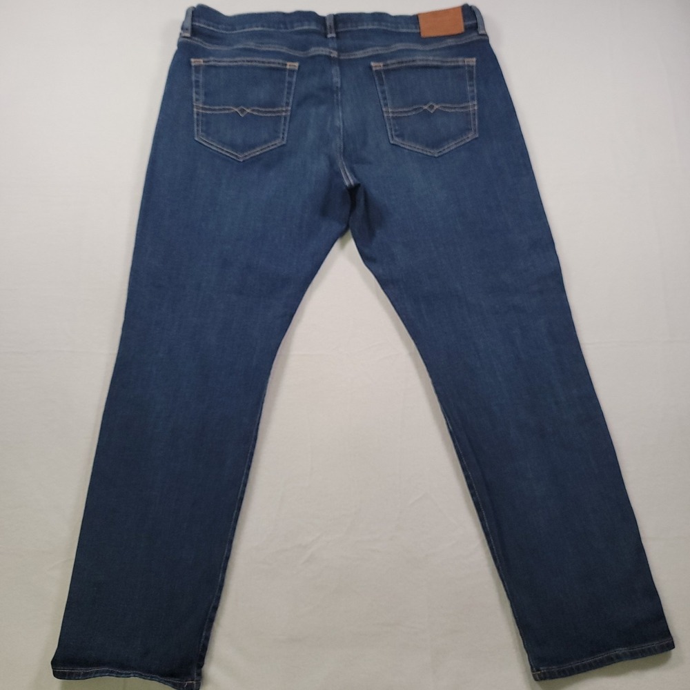 Lucky Brand 121 Heritage Slim Jeans Mens 40x30 Blue Dark Wash Stretch Denim - Picture 13 of 16